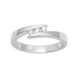 Anillo Solitario Oro Blanco 18kts Argyor MRM (18)1.110.21 Diamantes Laboratorio 0,12ct GH-SI
