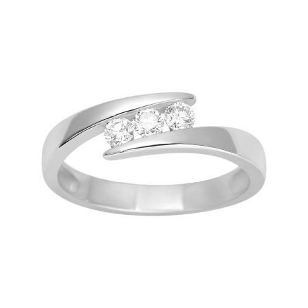 Anillo Solitario Oro Blanco 18kts Argyor MRM (18)1.111.21 Diamantes Laboratorio 0,24ct GH-SI