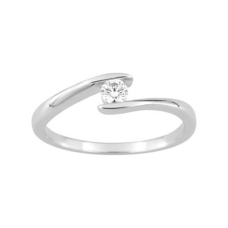 Anillo Solitario Oro Blanco 18kts Argyor MRM (18)1.1115.23 Diamante Laboratorio 0,07ct GH-SI