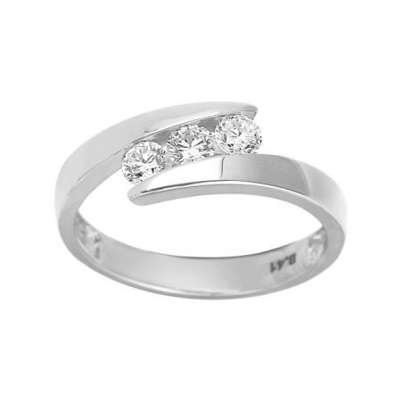 Anillo Solitario Oro Blanco 18kts Argyor MRM (18)1.112.21 Diamantes Laboratorio 0,42ct GH-SI