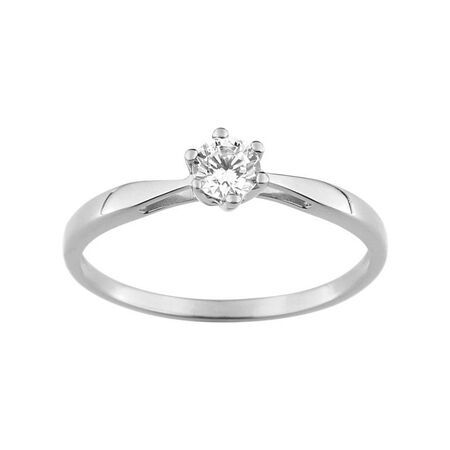Anillo Solitario Oro Blanco 18kts Argyor MRM  (18)1.583.Z1 Circonitas