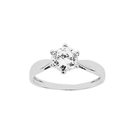 Anillo Solitario Oro Blanco 18kts Argyor MRM  (18)1.644.Z1 Circonitas