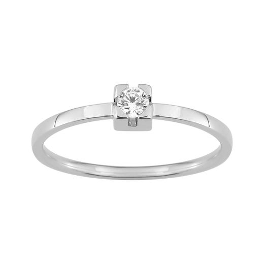 Anillo Solitario Oro Blanco 18kts Argyor MRM (18)1.7715.31 Diamante 0,10ct