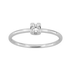 Anillo Solitario oro Blanco 18kts Argyor MRM (18)1.7720.31 Diamante 0,10ct GH-P