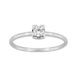 Anillo Solitario Oro Blanco 18kts Argyor MRM (18)1.7721.21 Diamante 0,15ct GH-SI