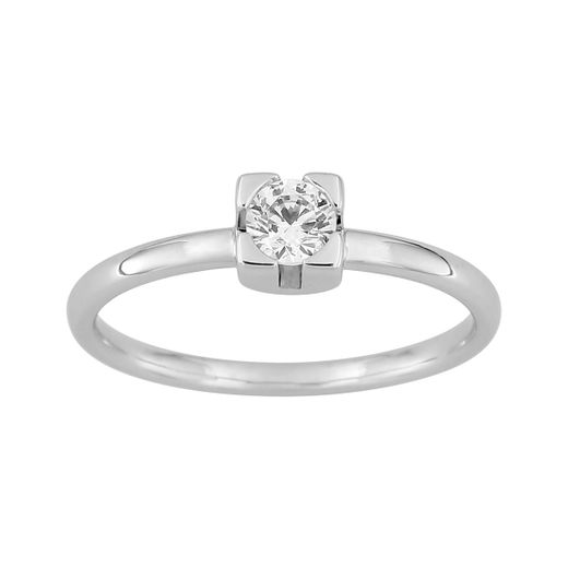 Anillo Solitario Oro Blanco 18kts Argyor MRM (18)1.7723.31 Diamante 0,25ct