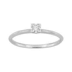 Anillo Solitario Oro Blanco 18kts Argyor MRM (18)1.7725.21 Diamante 0,10ct GH-SI