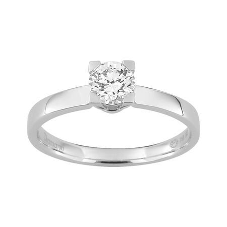 Anillo Solitario Oro Blanco 18kts Argyor MRM (18)DS1157.21 Diamante Laboratorio 0,50ct DI.SN F-VS