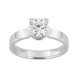 Anillo Solitario Oro Blanco 18kts Argyor MRM (18)DS1159.21 Diamante Laboratorio 1,00ct DI.SN F-VS