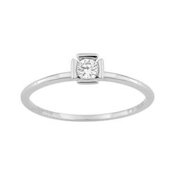 Anillo Solitario Oro Blanco 18kts Argyor MRM Mujer (18)DS1102.21 Diamante Laboratorio 0,10ct