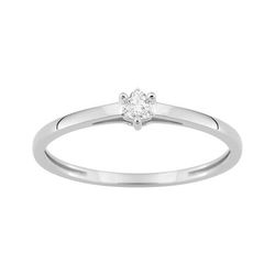 Anillo Solitario Oro Blanco 9Kts (9)9KLGD170W Diamante Laboratorio 0,09ct