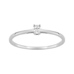 Anillo Solitario Oro Blanco 9Kts (9)9KLGD171W Diamante Laboratorio 0,06ct