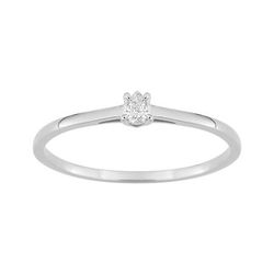 Anillo Solitario Oro Blanco 9Kts (9)9KLGD173W Diamante Laboratorio 0,05ct