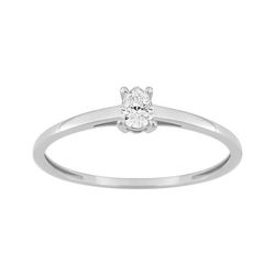 Anillo Solitario Oro Blanco 9Kts (9)9KLGD174W Diamante Laboratorio 0,15ct