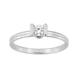 Anillo Solitario Oro Blanco 9Kts Argyor MRM (9)197712.41 Diamante 0,20ct GH-P