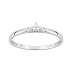 Anillo Solitario Oro Blanco 9kts Argyor MRM (9)9KLGD271W Diamantes Laboratorio 0,09ct DI.SYN F-VS