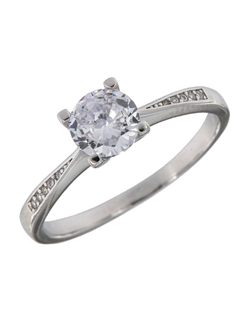 Anillo Solitario Plata Mujer PANI1686/10 Circonitas