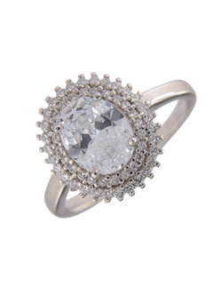 Anillo Solitario Plata Mujer PANI2265 Circonitas