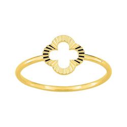 Anillo Sortija Metal Chapado Oro Argyor Mujer (CH)137347 Trébol En Brillo