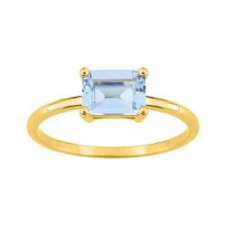 Anillo Sortija Metal Chapado Oro Argyor Mujer (CH)137422.6 Circonita Azul Cielo