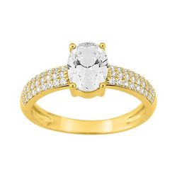 Anillo Sortija Metal Chapado Oro Argyor Mujer (CH)137429.1 Circonitas