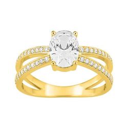 Anillo Sortija Metal Chapado Oro Argyor Mujer (CH)137457.1  Circonitas