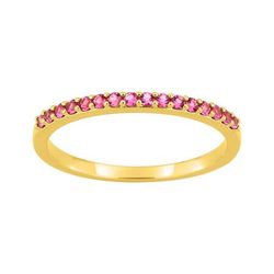 Anillo Sortija Metal Chapado Oro Argyor Mujer (CH)137463.3 Circonitas Rojas