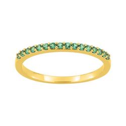 Anillo Sortija Metal Chapado Oro Argyor Mujer (CH)137463.4 Circonitas Verdes