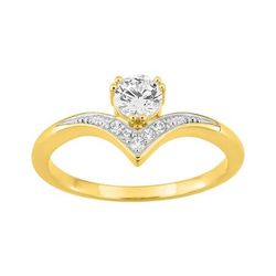 Anillo Sortija Metal Chapado Oro Argyor Mujer (CH)137472.1 Circonitas