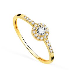 Pendientes Oro 18kts 12x3mm 20789-2 Circonitas