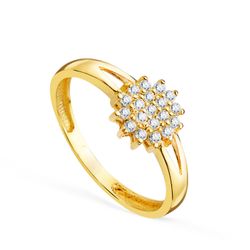 Anillo Sortija Oro 18kts 7,5x2mm 20786-2 Circonitas