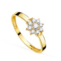 Anillo Sortija Oro 18kts 7x2mm 20787-2 Circonitas