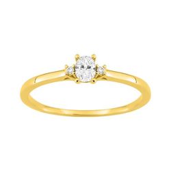 Anillo Sortija Oro 9Kts (9)9KLGD178Y Diamantes Laboratorio 0,17ct