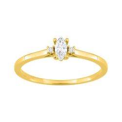 Anillo Sortija Oro 9Kts (9)9KLGD182Y Diamantes Laboratorio 0,13ct