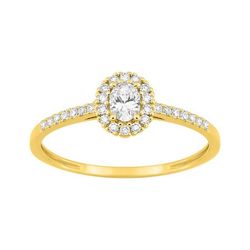 Anillo Sortija Oro 9Kts (9)9KLGD192Y Diamantes Laboratorio 0,30ct