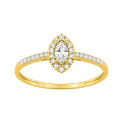 Anillo Sortija Oro 9Kts (9)9KLGD202Y Diamantes Laboratorio 0,29ct