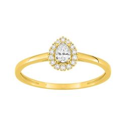 Anillo Sortija Oro 9Kts (9)9KLGD209Y Diamante Laboratorio 0,22ct