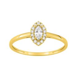 Anillo Sortija Oro 9Kts (9)9KLGD211Y Diamantes Laboratorio 0,19ct