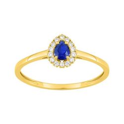 Anillo Sortija Oro 9Kts (9)9KLGS209Y Diamantes Laboratorio 0,07ct - Zafiro