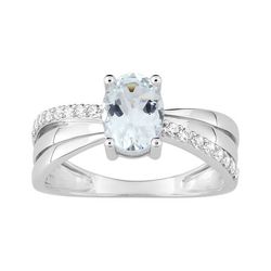 Anillo Sortija Oro 9kts Argyor MRM (9)197739.M1 Circonitas Piedra Aguamarina