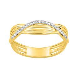 Anillo Sortija Oro 9kts Argyor MRM (9)197741.Z3 Bandas Cruzadas Circonitas