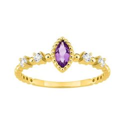 Anillo Sortija Oro 9kts Argyor MRM (9)197747.A0 Circonitas Piedra Amatista