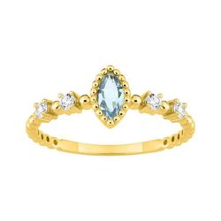 Anillo Sortija Oro 9kts Argyor MRM (9)197747.T0 Circonitas Piedra Topacio Azul