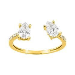 Anillo Sortija Oro 9kts Argyor MRM (9)9KLGD246Y Abierto Diamantes Laboratorio 0,81ct DI.SYN F-VS