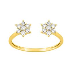 Anillo Sortija Oro 9kts Argyor MRM (9)9KLGD275Y Diamantes Laboratorio 0,29ct DI.SYN F-VS