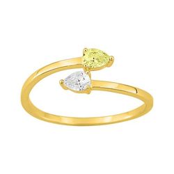Anillo Sortija Oro 9kts Argyor MRM (9)9KLGY253Y Diamantes Laboratorio Amarillo Bicolor Blanco 0,38ct DI.SYN F-VS