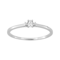 Anillo Sortija Oro Blanco 9Kts (9)9KLGD179W Diamantes Laboratorio 0,06ct