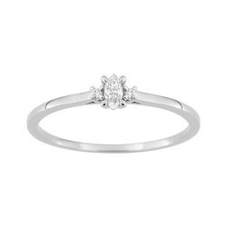 Anillo Sortija Oro Blanco 9Kts (9)9KLGD181W Diamantes Laboratorio 0,07ct