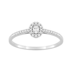 Anillo Sortija Oro Blanco 9Kts (9)9KLGD191W Diamantes Laboratorio 0,17ct