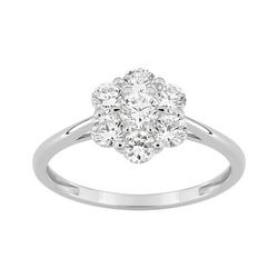 Anillo Sortija Oro Blanco 9Kts (9)9KLGD217W Diamantes Laboratorio 0,78ct